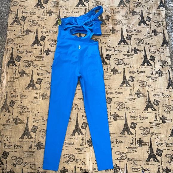 Free People Movement NWT! Blue Transcend Limits Onesie Size XS - Picture 10 of 17